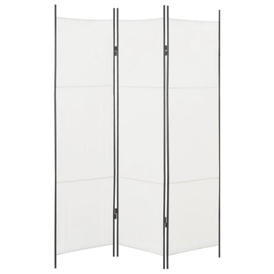 Dealsmate  3-Panel Room Divider White 150x180 cm