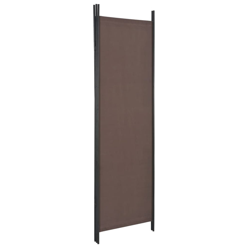 Dealsmate  3-Panel Room Divider Brown 150x180 cm