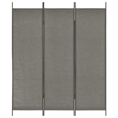 Dealsmate  3-Panel Room Divider Anthracite 150x180 cm