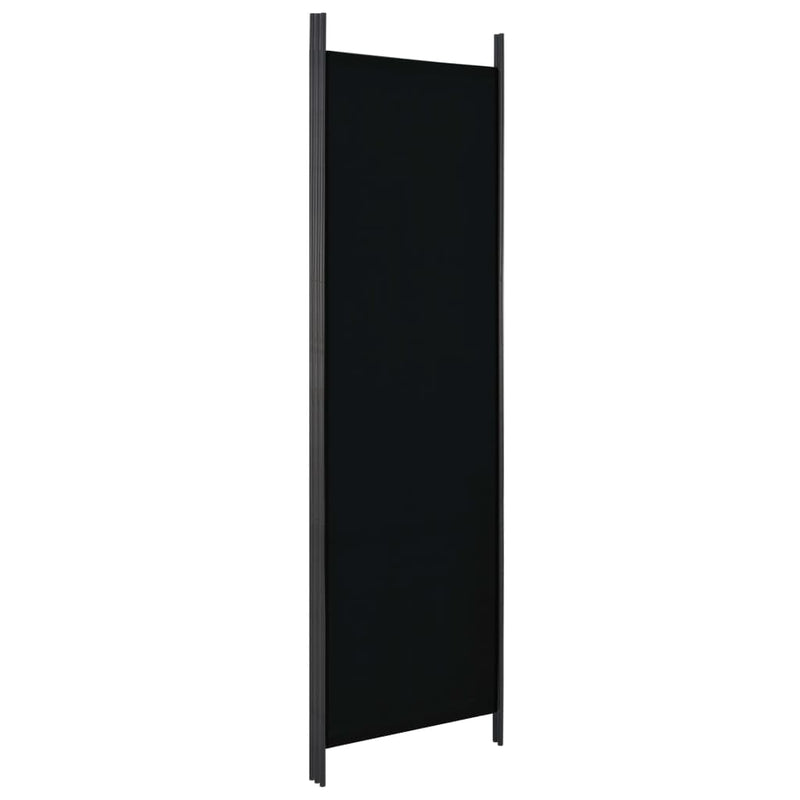 Dealsmate  3-Panel Room Divider Black 150x180 cm