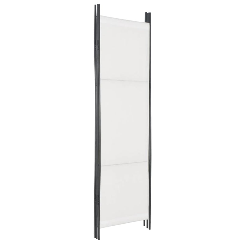 Dealsmate  5-Panel Room Divider White 250x180 cm