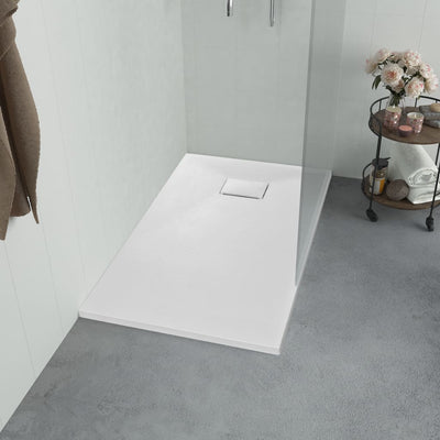 Dealsmate  Shower Base Tray SMC White 90x70 cm