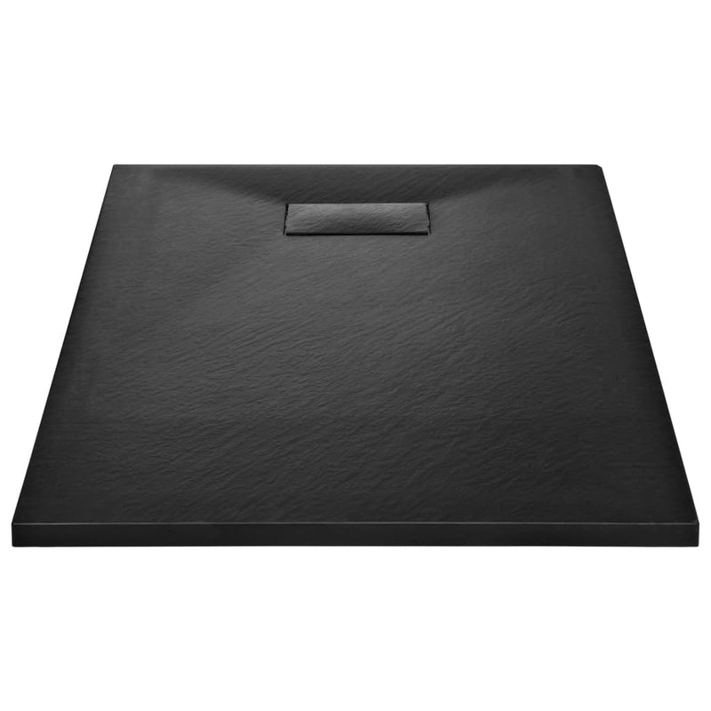 Dealsmate  Shower Base Tray SMC Black 100x80 cm