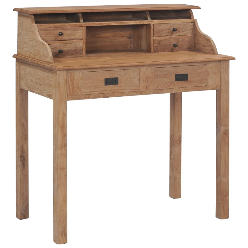 Dealsmate  Desk 90x50x100 cm Solid Teak Wood