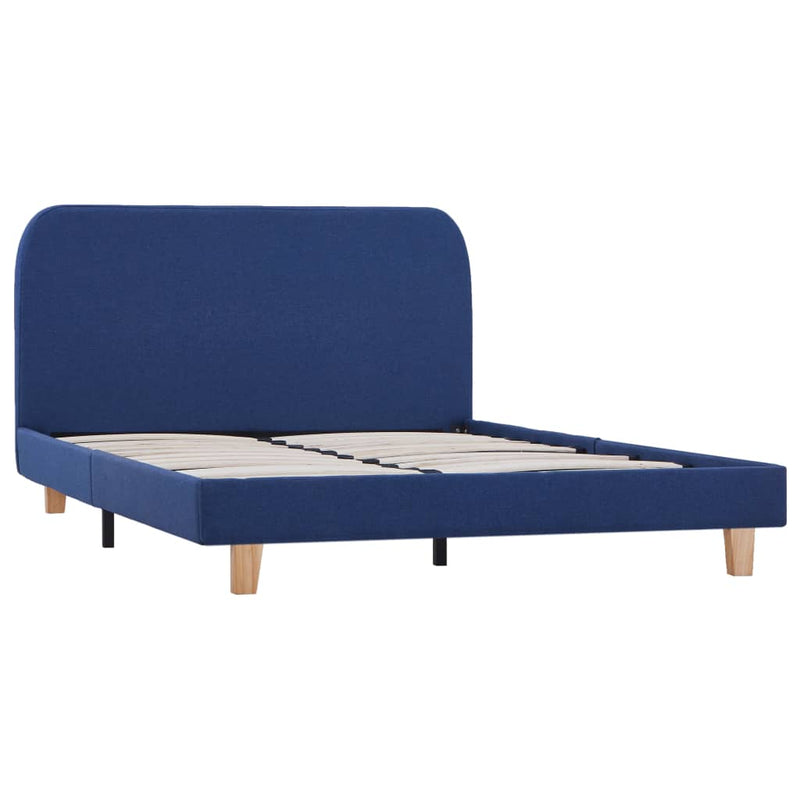 Dealsmate  Bed Frame Blue Fabric King Single