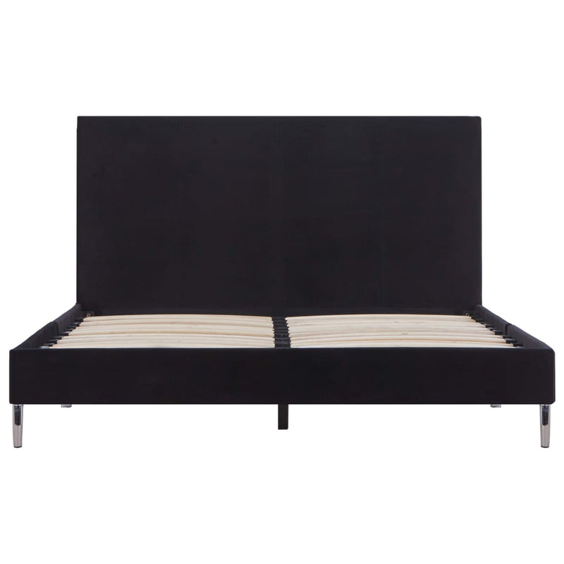 Dealsmate  Bed Frame Black Fabric Queen