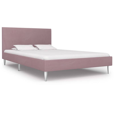 Dealsmate  Bed Frame Pink Fabric King