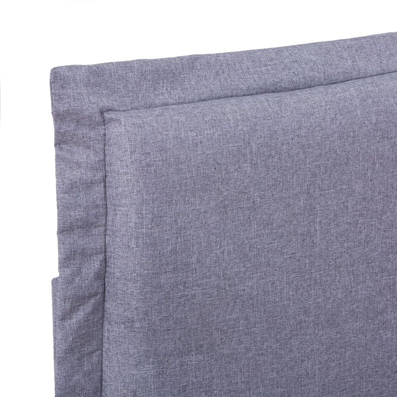 Dealsmate  Bed Frame Light Grey Fabric King Single