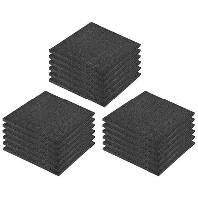 Dealsmate  Fall Protection Tiles 18 pcs Rubber 50x50x3 cm Black
