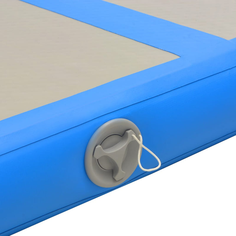 Dealsmate  Inflatable Gymnastics Mat with Pump 300x100x10 cm PVC Blue