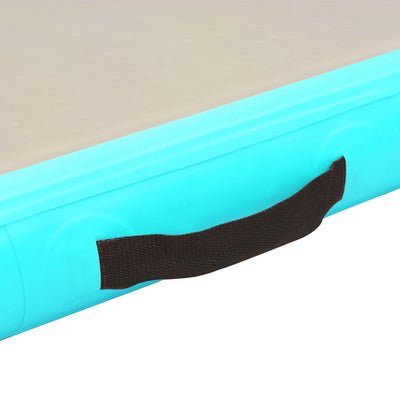 Dealsmate  Inflatable Gymnastics Mat with Pump 300x100x10 cm PVC Green