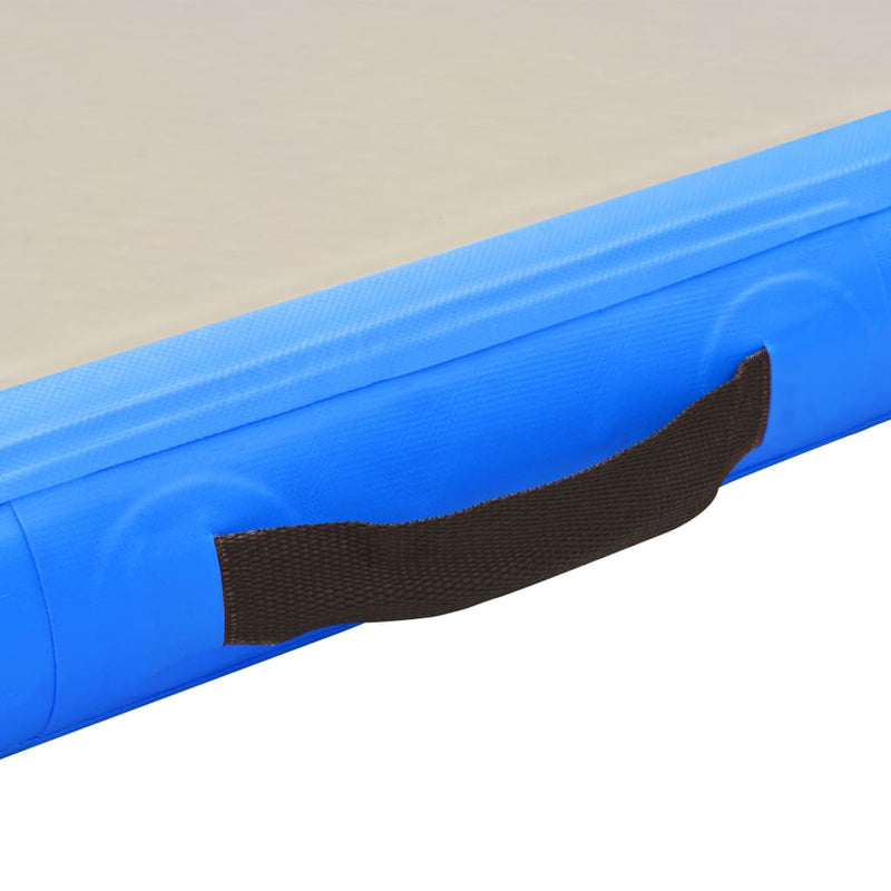 Dealsmate  Inflatable Gymnastics Mat with Pump 400x100x10 cm PVC Blue