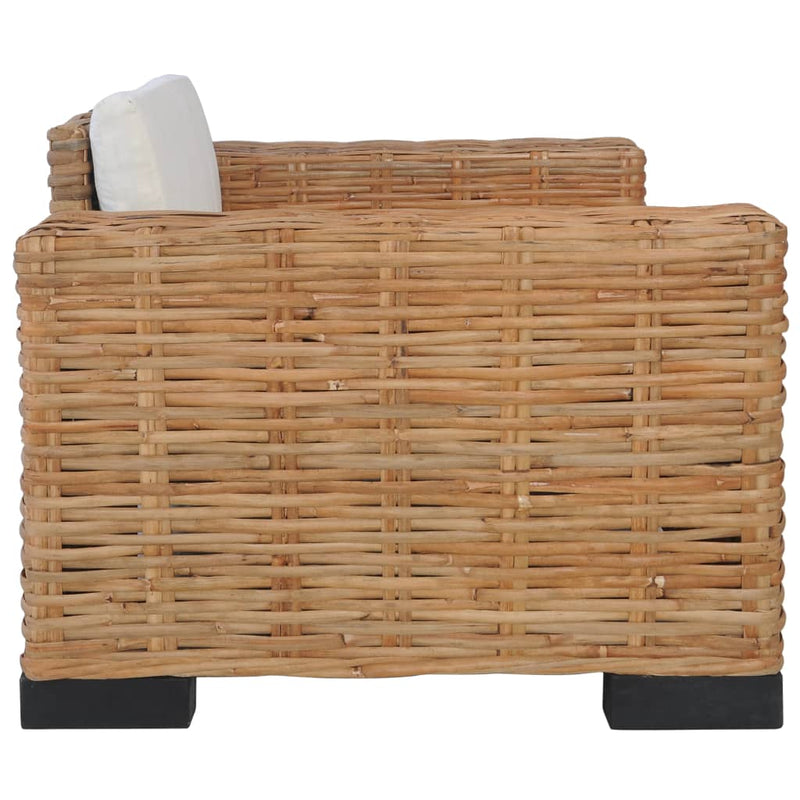 Dealsmate  Armchair with Cushions Natural Rattan