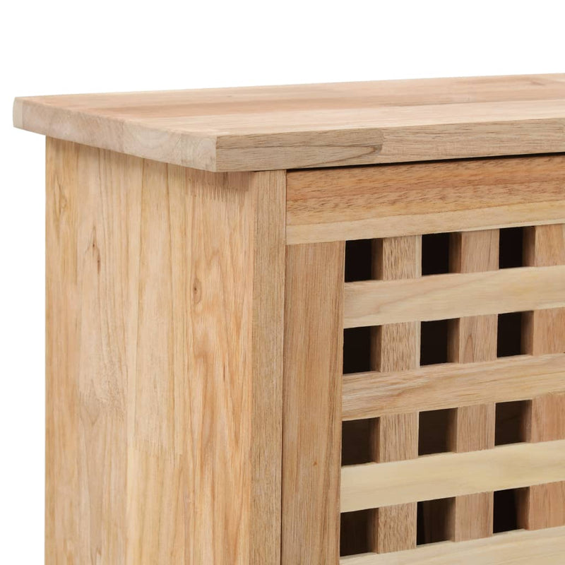 Dealsmate  Shoe Storage Cabinet 55x20x104 cm Solid Walnut Wood