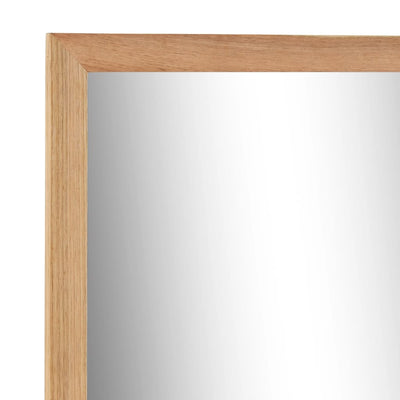 Dealsmate  Bathroom Mirror 60x12x62 cm  Solid Walnut Wood