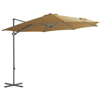 Dealsmate  Outdoor Umbrella with Portable Base Taupe