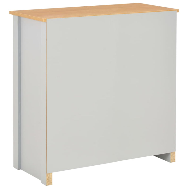 Dealsmate  Sideboard Grey 79x35x81 cm