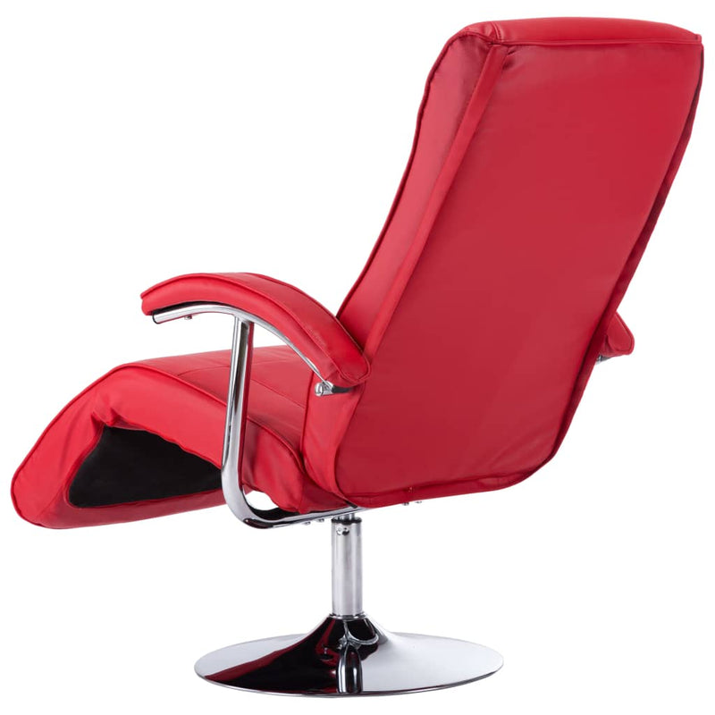 Dealsmate  TV Armchair Red Faux Leather