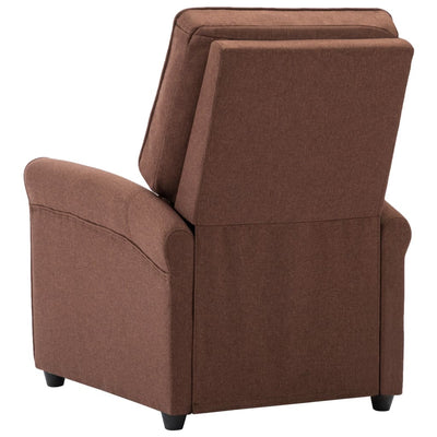 Dealsmate  TV Recliner Chair Brown Fabric