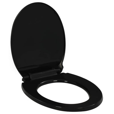 Dealsmate  Soft-close Toilet Seat with Quick-release Design Black
