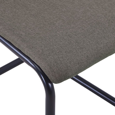 Dealsmate  Cantilever Dining Chairs 4 pcs Taupe Fabric