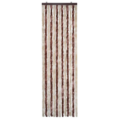 Dealsmate  Insect Curtain Beige and Light Brown 56x185 cm Chenille