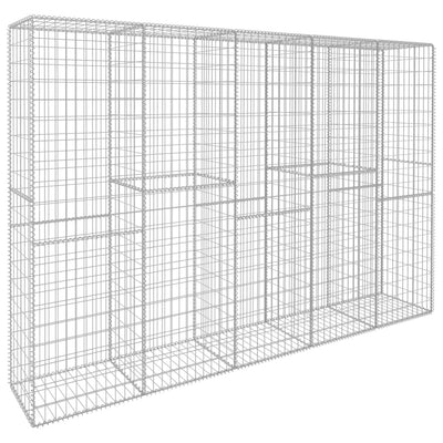 Dealsmate  Gabion Wall with Cover Galvanised Steel 300x50x200 cm