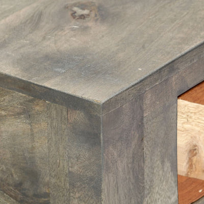Dealsmate  Console Table Grey 86x30x76 cm Solid Mango Wood