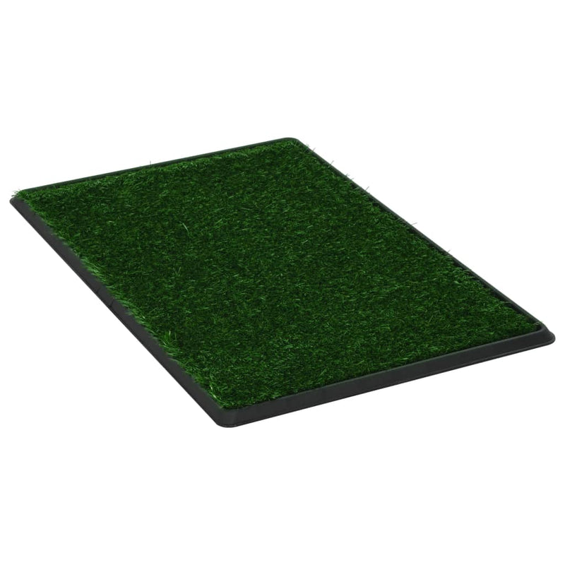 Dealsmate  Pet Toilet with Tray & Faux Turf Green 76x51x3 cm WC