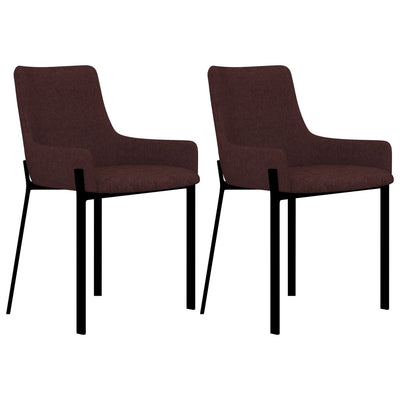Dealsmate  Dining Chairs 2 pcs Wine Fabric