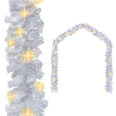 Dealsmate  Christmas Garland with LED Lights 5 m White