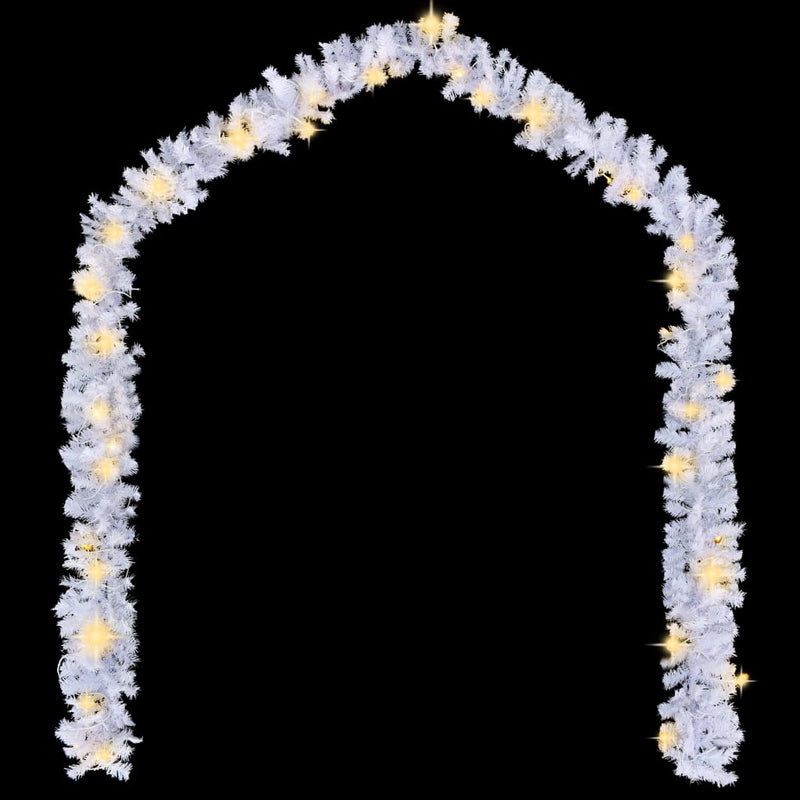 Dealsmate  Christmas Garland with LED Lights 5 m White