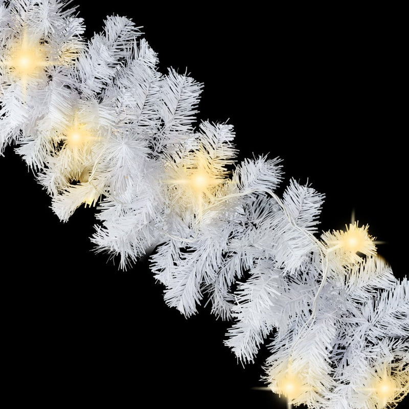Dealsmate  Christmas Garland with LED Lights 20 m White