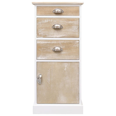 Dealsmate  Side Cabinet 38x28x86 cm Paulownia Wood