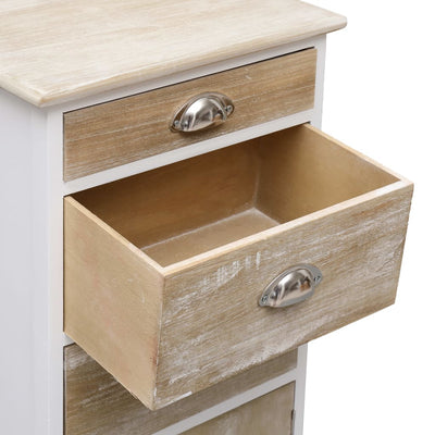 Dealsmate  Side Cabinet 38x28x86 cm Paulownia Wood