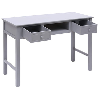 Dealsmate  Writing Desk Grey 110x45x76 cm Wood