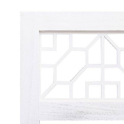 Dealsmate  6-Panel Room Divider Cream 210x165 cm Fabric
