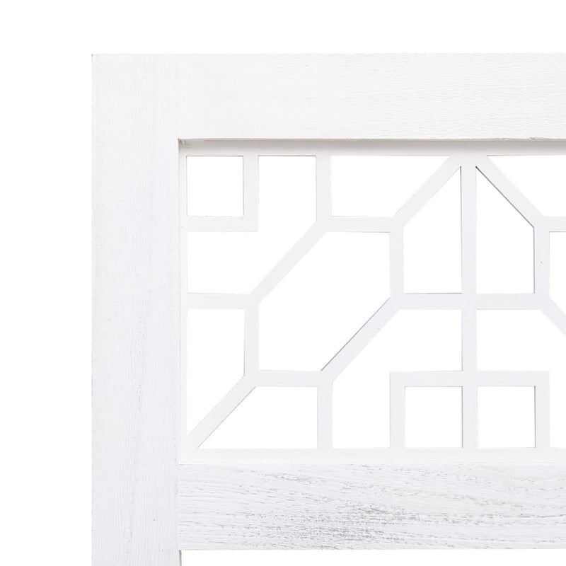 Dealsmate  6-Panel Room Divider Cream 210x165 cm Fabric