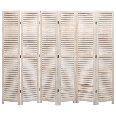 Dealsmate  6-Panel Room Divider 210x165 cm Wood