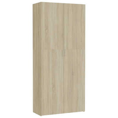 Dealsmate  Storage Cabinet Sonoma Oak 80x35.5x180 cm Chipboard