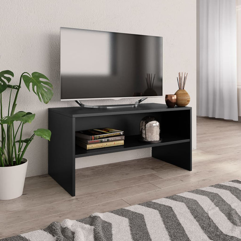 Dealsmate  TV Cabinet Black 80x40x40 cm Engineered Wood