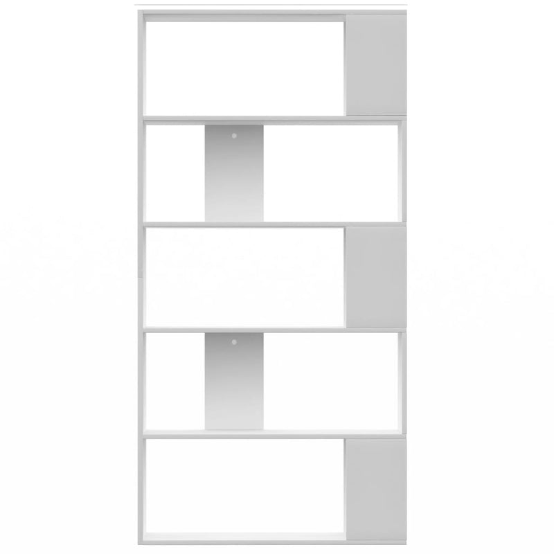 Dealsmate  Book Cabinet/Room Divider White 80x24x159 cm Engineered Wood