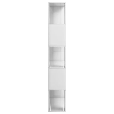 Dealsmate  Book Cabinet/Room Divider High Gloss White 80x24x159 cm