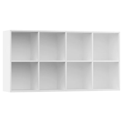 Dealsmate  Book Cabinet/Sideboard White 66x30x130 cm Engineered Wood