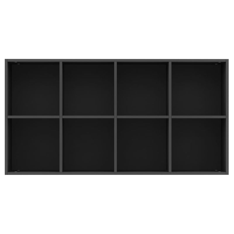 Dealsmate  Book Cabinet/Sideboard Black 66x30x130 cm Engineered Wood