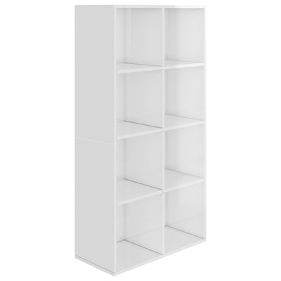 Dealsmate  Book Cabinet/Sideboard High Gloss White 66x30x130 cm Engineered Wood