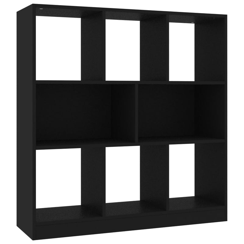 Dealsmate  Book Cabinet Black 97.5x29.5x100 cm Engineered Wood