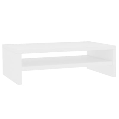 Dealsmate  Monitor Stand White 42x24x13 cm Engineered Wood