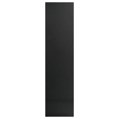 Dealsmate  Wardrobe High Gloss Black 50x50x200 cm Chipboard