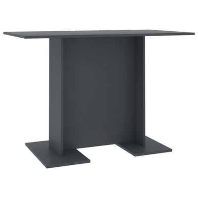 Dealsmate  Dining Table Grey 110x60x75 cm Chipboard